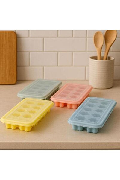 Generic Silicone Ice Cube Tray with Lid