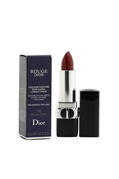 Dior Ruj cremos cu finisaj satinat Couture Colour 743 Rouge Zinnia, rezervă 3...