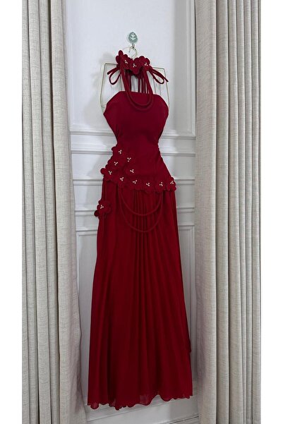 Sukar Luxurious two-tone orchid dress