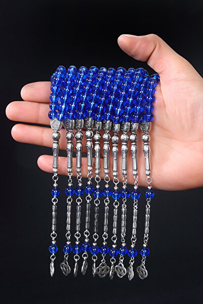 Öyküm accesory مجموعة من 10 قطع من سبحة الصلاة المصنوعة من الزجاج الطبيعي، سب...