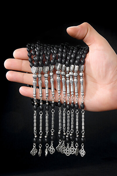 Öyküm accesory 10 Pieces Barley Model Glass Prayer Beads Set, Natural Stone G...