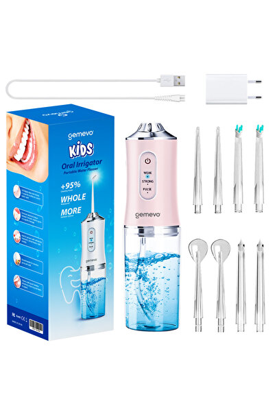 gemevo Irigator oral Gemevo® Kids ultra-portabil, 8 capete curatare, rezervor...