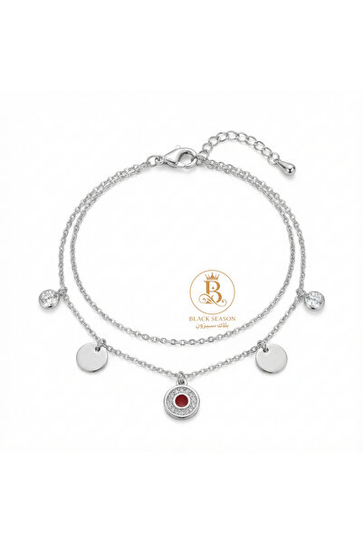 Black Season Zircon Anklet - Delicate | Black Season