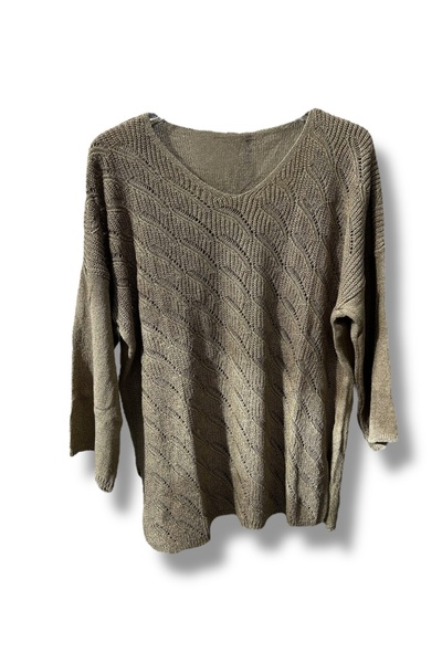 SUMEF Bluză din tricotaj mercerizat (Mărimea 38-48, potrivire confortabilă)