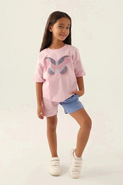 ROLY POLY Girl's shorts set - powder pink