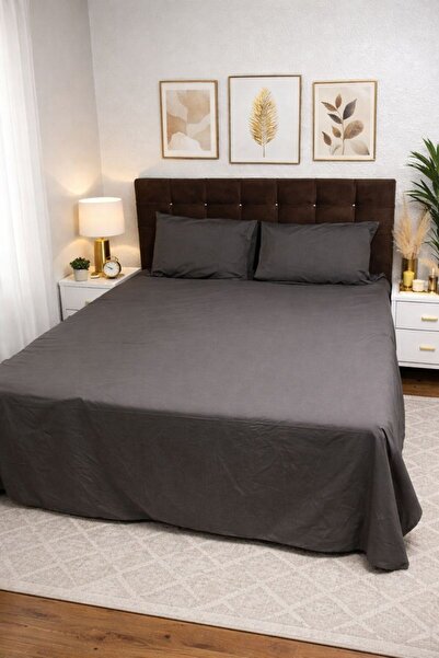 Madame Home طقم غطاء لحاف مزدوج مع ملاءة مطاطية بتصميم أنيق ومظهر راقي