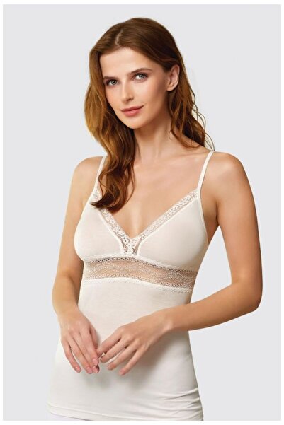 Berrak Комплект білизни, 2 шт., жіночий мереживний топ на тонких бретельках