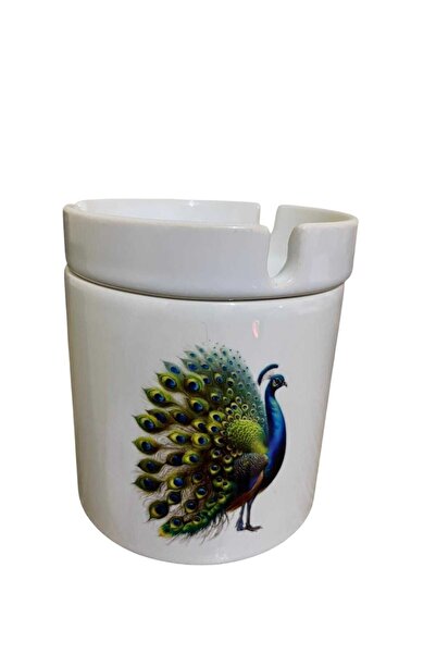GameFruy Peacock Printed Ceramic Odorless Ashtray What Gifts to Give as a Gift