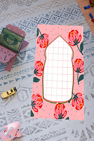 Charmbi سجادة صلاة بتصميم خاص للأطفال - قاعدة مضادة للانزلاق وطباعة رقمية بأن...