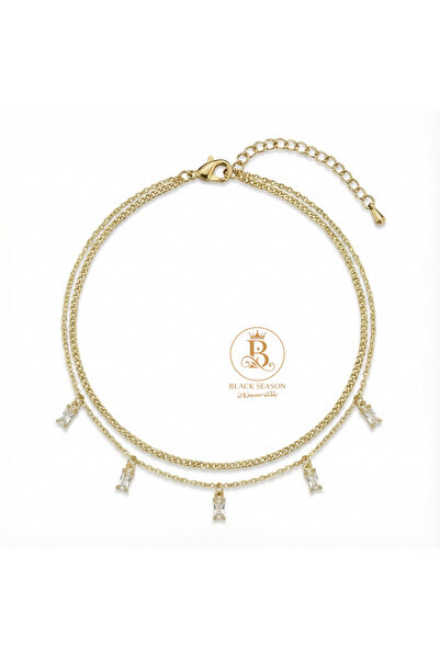 Black Season Zircon Anklet - Delicate | Black Season