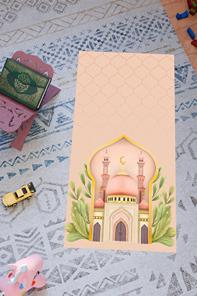 Charmbi Special Design Prayer Rug for Children – Non-Slip Base & Colorful Pat...