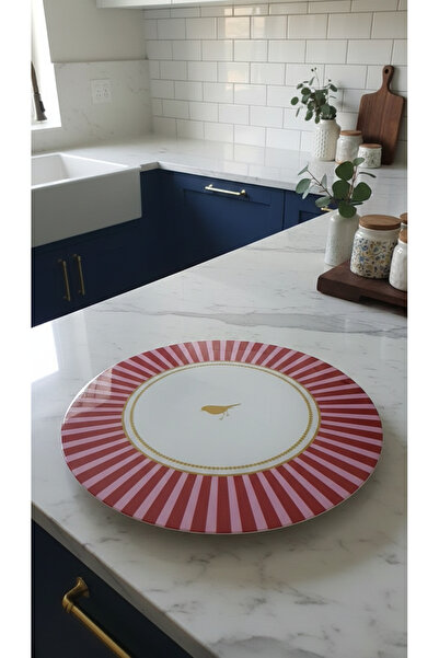 EFYA HOME DEKORASYON 360 derece dönen sunumluk kuşlu,kirmizi