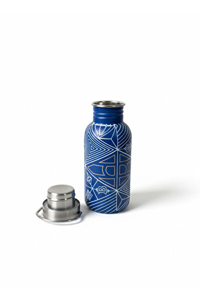 DİĞER1111 Steel Leak-Proof Thermos 500 ml Dark Blue Stainless Steel