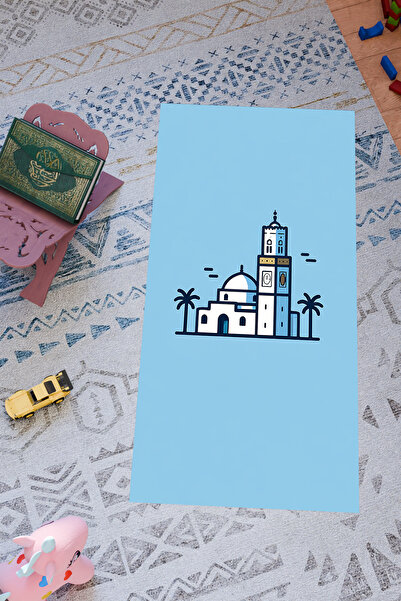 Charmbi Covor de rugăciune cu design special pentru copii – bază anti-aluneca...