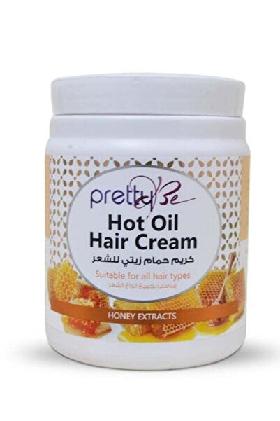 pretty Be كريم زيت ساخن للشعر بخلاصة العسل 1000 مل