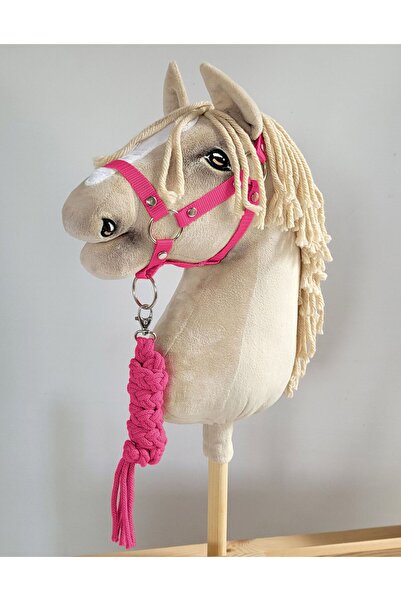 Other Hobby Horse Set: A3 Halter + Rope Lead - Dark Pink