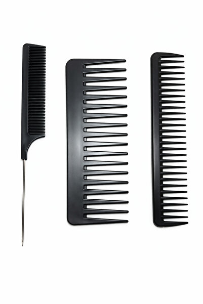 OEM Comb Set - 3 Pieces (Metal Handle Comb + Coarse Tooth Comb + Medium Tooth...