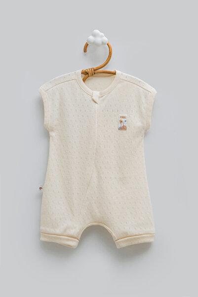 Caramell 100% Cotton Baby Boy Romper Summer Romper - Breathable Textured Romper
