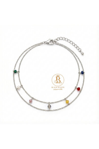 Black Season Zircon Anklet - Delicate | Black Season