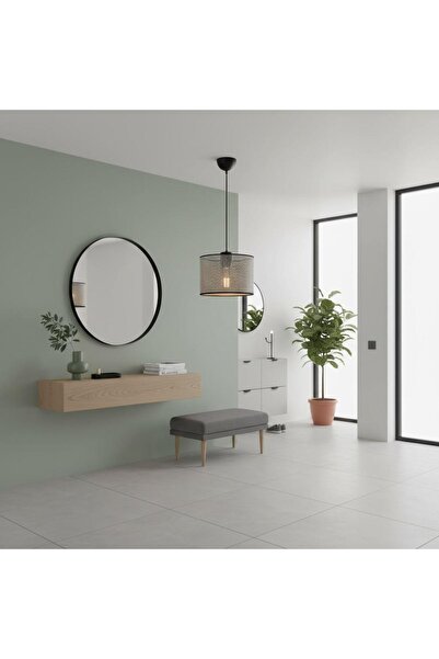 Elizim Home Lighting Antre 20'lik hasır görünümlü abajur sarkıt avize