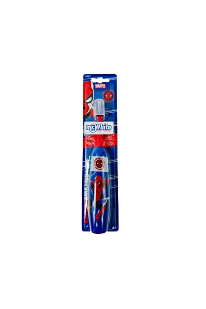 Mr.white electric toothbrush for children with SPIDERMAN battery