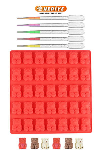 Getshopmini Epoxy Haribo Teddy Bear Mold Chocolate Jelly Mold Haribo Mold - w...