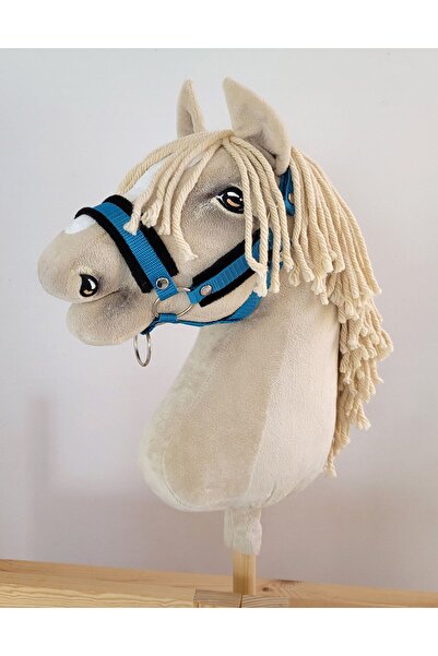Other Adjustable horse halter Hobby Horse A3 turquoise with black fur