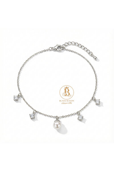 Black Season Zircon Anklet - Delicate | Black Season