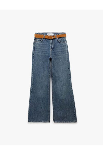 Koton Spanish Flared Indigo Women's Jean Pants 6Sal40138Md