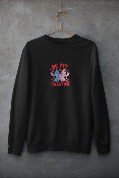 MAGORS Be My Valentines Printed Cotton Long Sleeve Crewneck Sweatshirt
