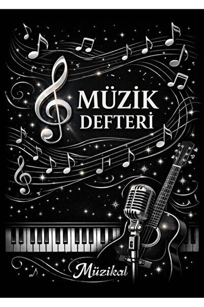 Müzikal Dükkan Müzik Defteri A4 Boyutunda 32 Sayfa