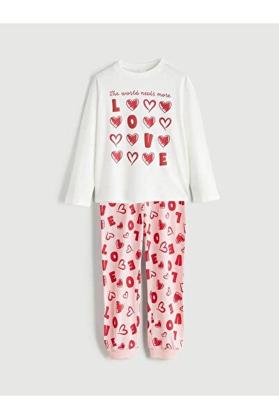 LC Waikiki Crew Neck Girls' Pajama Set (S6)