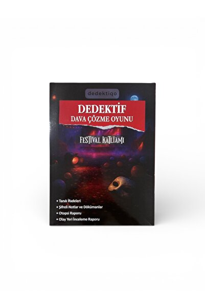 GÜÇLÜ لعبة التحقيق الجنائي - مذبحة المهرجانات |   لعبة الطاولة الغامضة للقتل