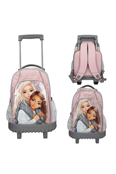 Top Model Girls' Checked School Bag