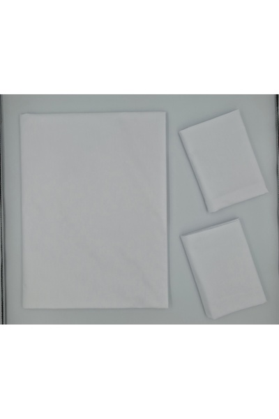 pınarhome collectıon 100% Organic Cotton Fabric Plain (Without Elastic) Sheet...