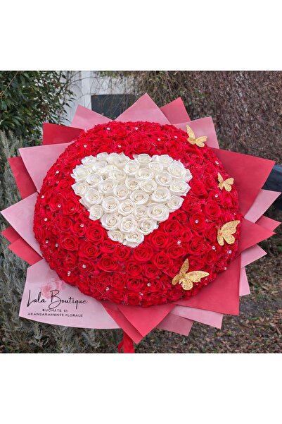 Buchet cu dor Buchet 201 trandafiri de săpun și accesorii