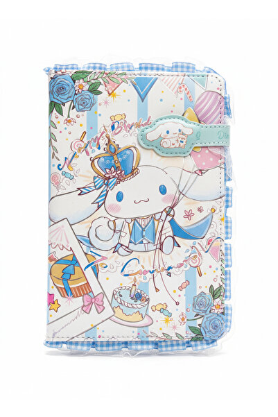 synshop Cinnamoroll Magnetic Soft Leather Cover Ruffle Ribbon Planner Memory ...