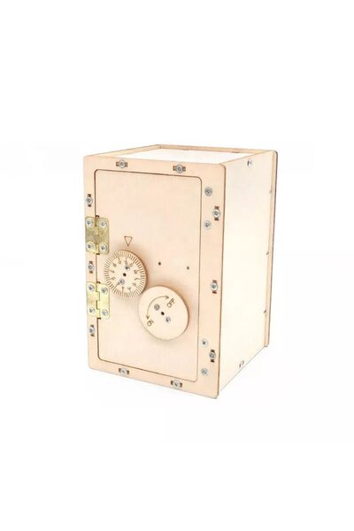 TeTea Jucarie Educationala Tetea, Kit lemn STEM, seif mecanic