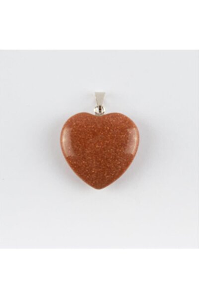 Generic Brand Coffee Star Heart Natural Stone Pendant