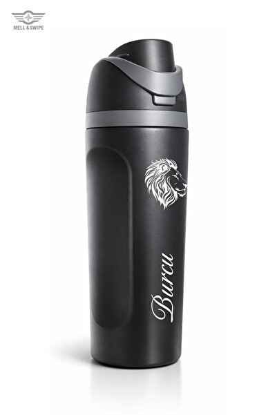 MELL & SWIPE Hediyelik Termos Kişiye Özel Isim Baskılı 304 Çelik 550 ml Kilit...