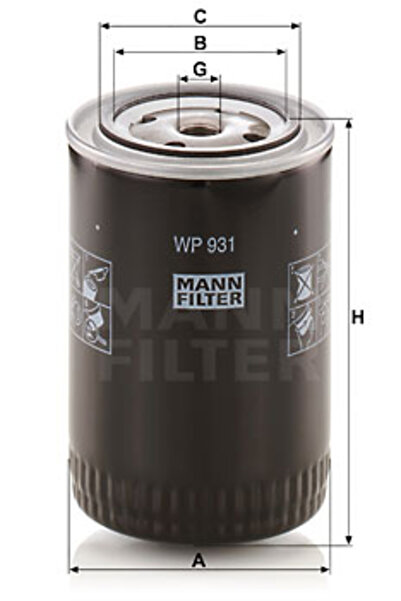 Mann-Filter Oil filter WP 931