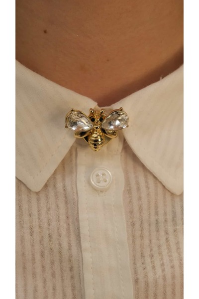 Jerie Arı Figür 2'li Set Düğme Broş