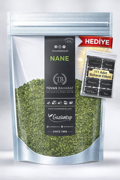 TUVAS BAHARAT Kuru Nane 20gr (111 Adet Sticker Hediye) Baharat - Bakliyat - K...