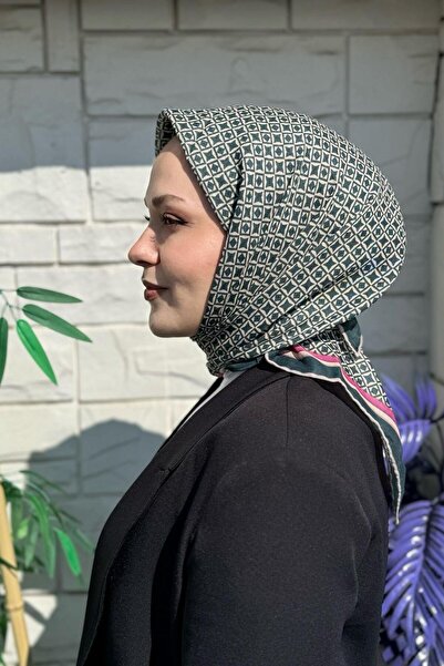 LOCELLA ESARP Locella Geometrik Desen Pamuk Eşarp
