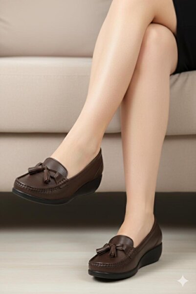 Biocomfort Genuine Leather Women's Brown Heel Spur Supported Comfort Padded S...