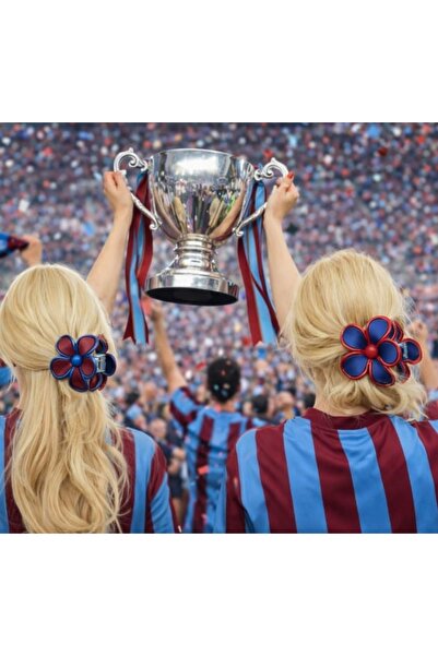 Monalisa Toka Bordo Mavi Mandal Toka 2'Li Seti Büyük Boy 9 Cm