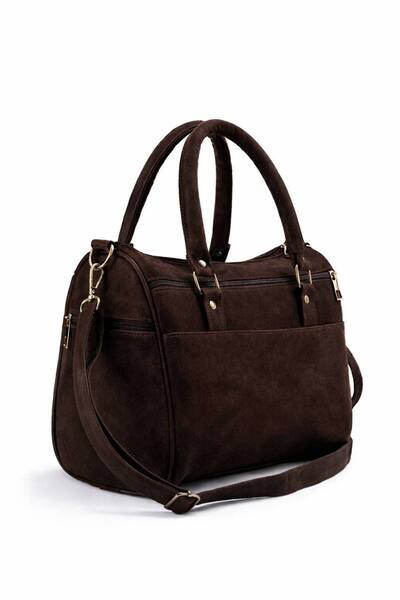 fubileather Geantă de mână și de umăr cu mai multe compartimente, texturată, ...