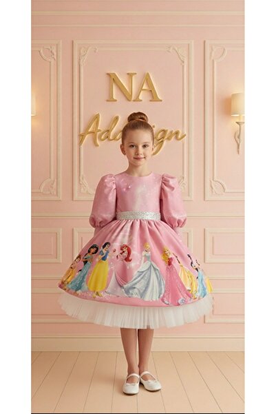 NA ADDESIGN Sparkling Princess Fairytale Dress - Children's Dress with Fluffy...