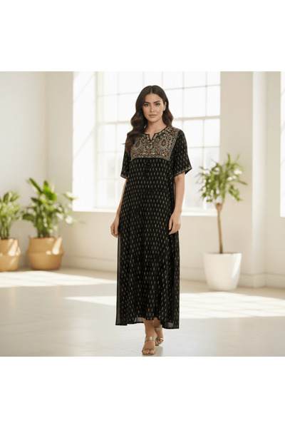 alqarat "Summer Breeze" Modern Embroidered Kaftan