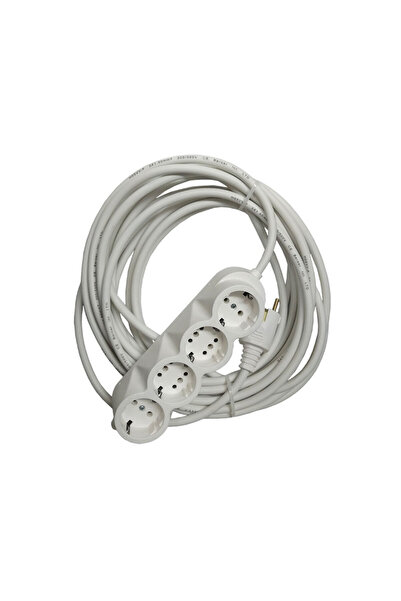 ALIEN Prelungitor cauciucat bachelita 4cai 10m 3×1.5mm2 alb